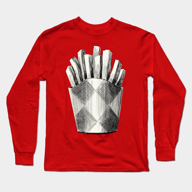 French Fries Long Sleeve T-Shirt by Rebelform